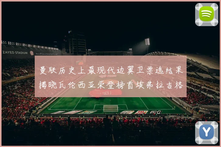 曼联历史上最现代边翼卫票选结果揭晓瓦伦西亚荣登榜首埃弗拉吉格斯紧随其后