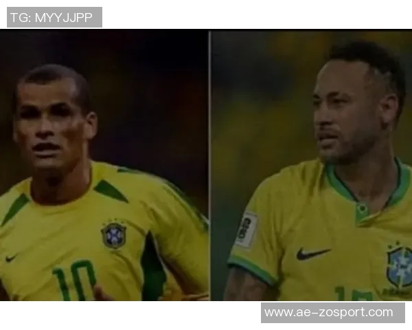 内马尔向里瓦尔多赠送签名球衣并晒合影表达对偶像的敬意